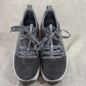 Sorel Gray Suede Lace-Up Sneakers